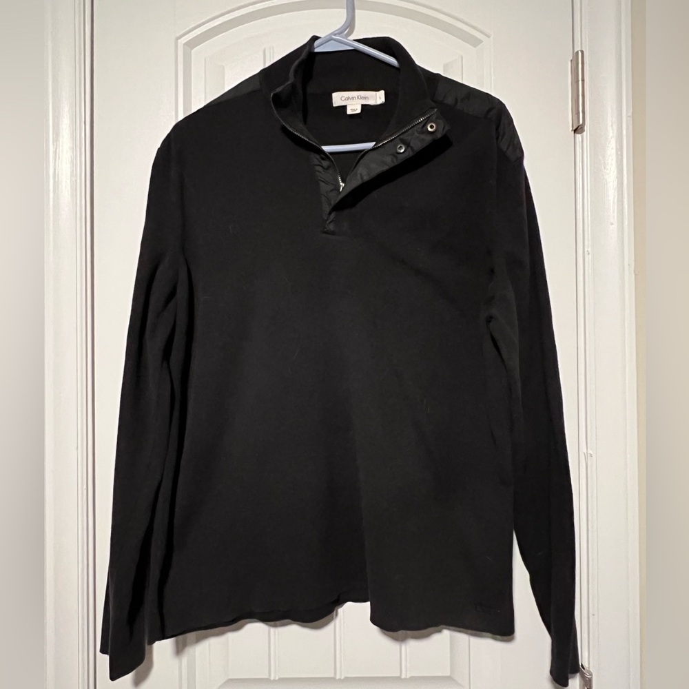 Calvin Klein Dark Grey Zip-Up Sweater